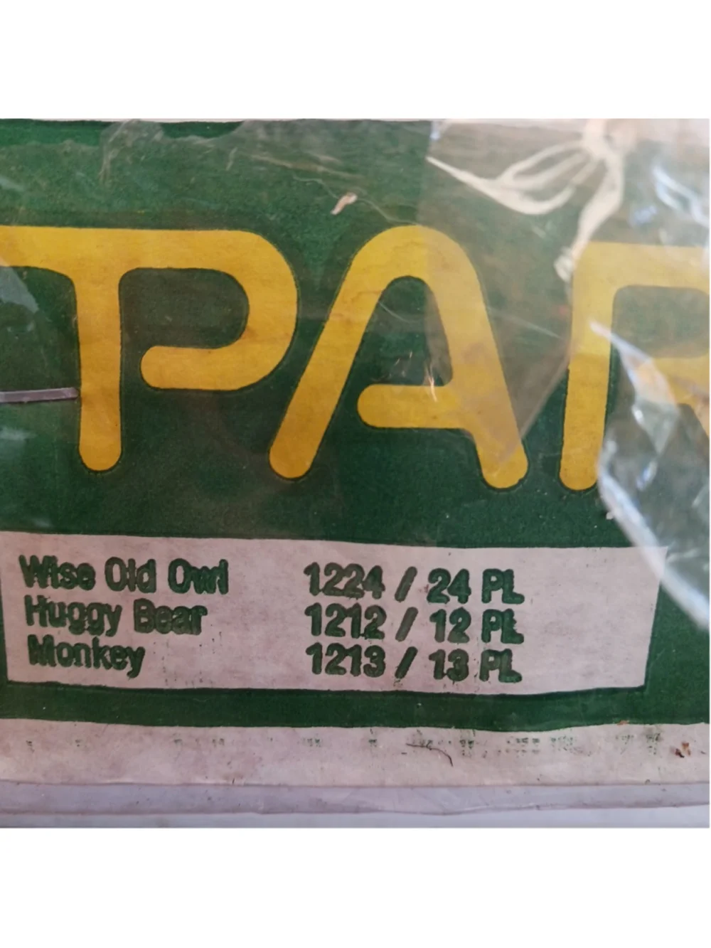 Vintage NOMA 7 Blow Mold Plastic OWL Patio Party Lites Tiki Light String NOS